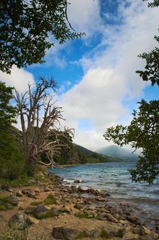 Lago Hermoso ("Lake Beautiful"), located in Argentinian Patagonia. This is part of the Nahuel Huapi national park.