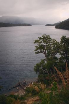 Lake Villarino, in Nahuel Huapi National Park, Argentinian Patagonia.