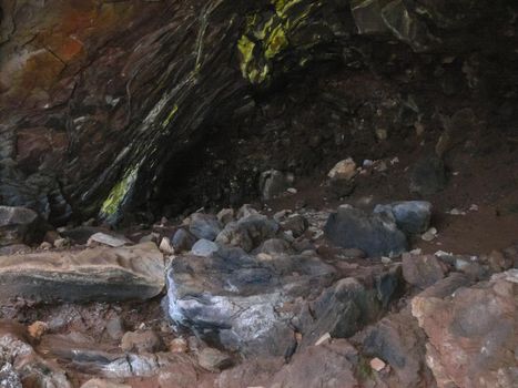 Errosia lava tuff on the coast of Easter Island.