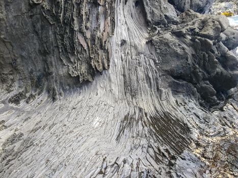 Errosia lava tuff on the coast of Easter Island.