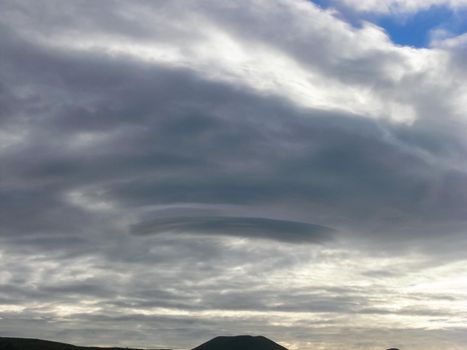 The sky over Easter Island. Sky and clouds.