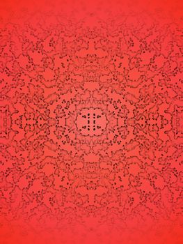 Abstract coral geometric background with artistic shadow effect and gradient