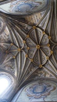 Segovia, Spain - 22 - September - 2020: Beautiful interior view of Gothic Segovia Cathedral