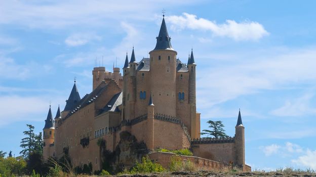 The famous Alcazar of Segovia, Castilla y Leon, Spain