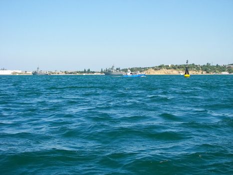 waters of the black sea near Sevastopol.