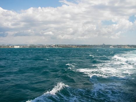 waters of the black sea near Sevastopol.