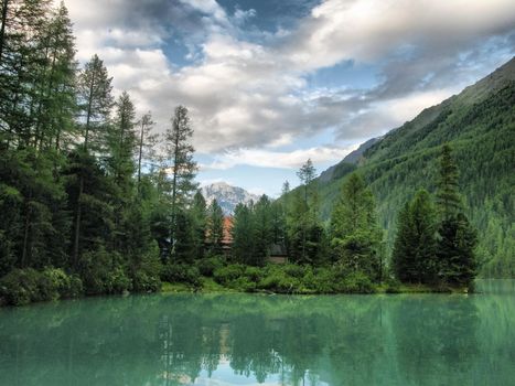 Nature is altai. Mountain landscape, forests and reservoirs of the altai.