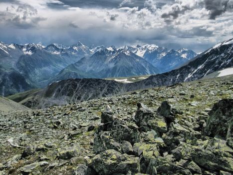 Nature is altai. Mountain landscape, forests and reservoirs of the altai.