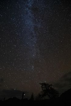 a Night starry sky. The Milky Way.