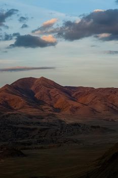 The altai mountains. The landscape of nature on the Altai mountains and in the gorges between the mountains.