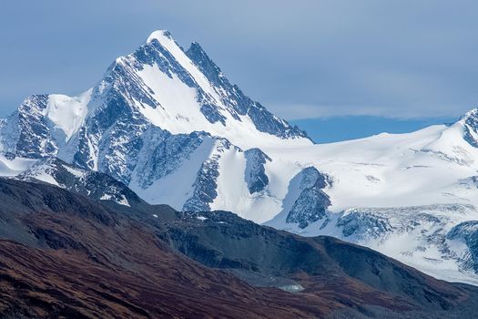 The altai mountains. The landscape of nature on the Altai mountains and in the gorges between the mountains.