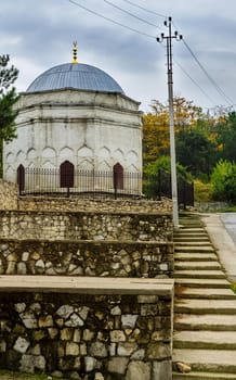 The architecture of the old streets in Sevastopol. Old houses.