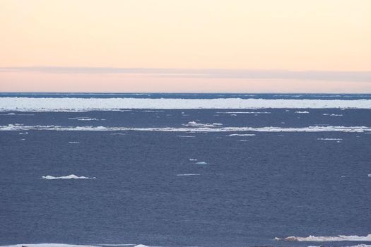 The Arctic landscape of the Arctic Ocean. Ice and cold