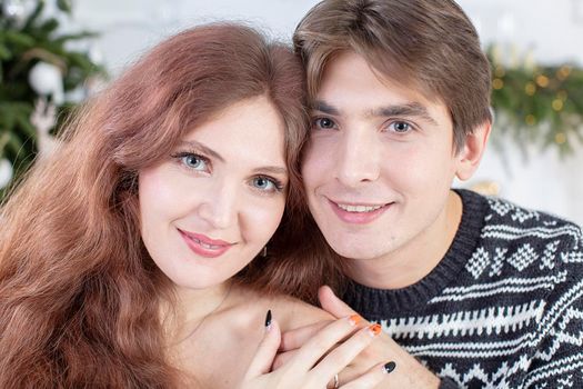 Portrait of a beautiful man and woman. A young couple.