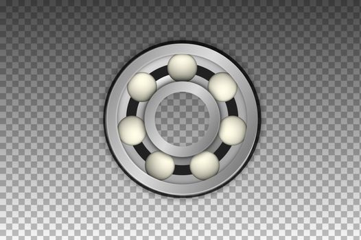 Vector Isolated Realistic Detailed Metal Bearing Icon.