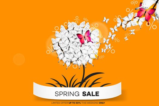 Final Spring Sale. Modern Conceptual Vector Illustration. Promotion Template For Banners, Posters, Gift Cards.