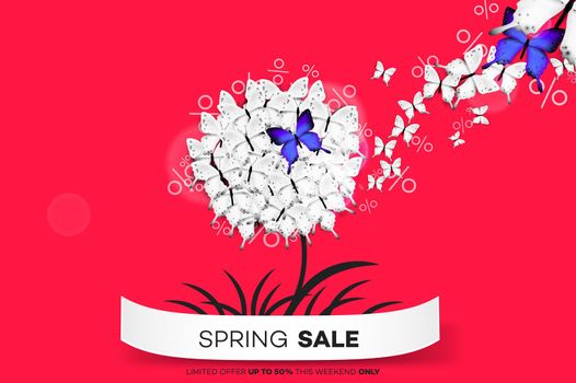 Final Spring Sale. Modern Conceptual Vector Illustration. Promotion Template For Banners, Posters, Gift Cards.