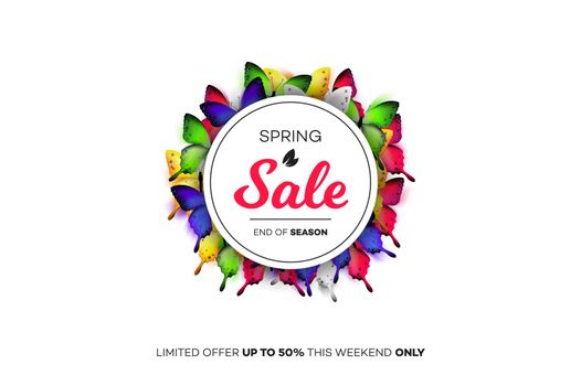 Final Spring Sale. Modern Conceptual Vector Illustration. Promotion Template For Banners, Posters, Gift Cards.