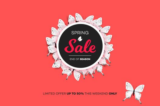 Final Spring Sale. Modern Conceptual Vector Illustration. Promotion Template For Banners, Posters, Gift Cards.