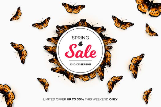 Final Spring Sale. Modern Conceptual Vector Illustration. Promotion Template For Banners, Posters, Gift Cards.