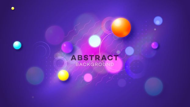 Modern abstract vector background. Abstract geometric liquid neon glow illustration.
