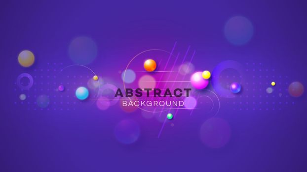 Modern abstract vector background. Abstract geometric liquid neon glow illustration.