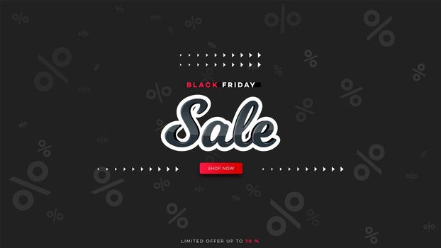 Black friday sale text design. Abstract vetor promotional background.