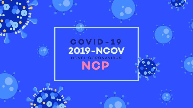 Stop Ncov (sars-cov-2, covid-19, coronavirus). Flat vector illustration.