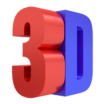 3D illustration, digital cinema industry technology concept.