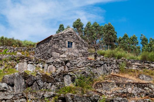 Barn in the mountains in the north of Portugal.