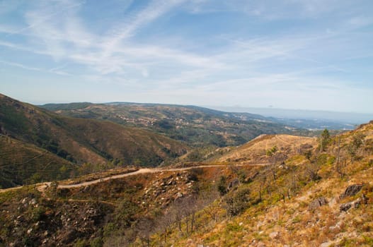 The mountains near Arouca, Portugal.