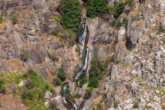 Water fall in the mountains near Arouca, Portugal.