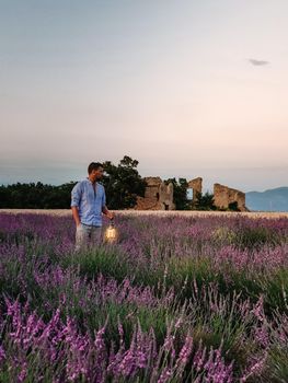 young guy on vacation Provence france, young men on a trip to the Provence France. Europe