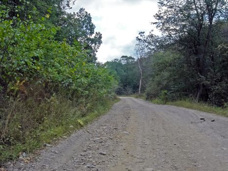 The Beloretsky tract. Nature is in the way of the Beloretsky tract. Roads and landscape.