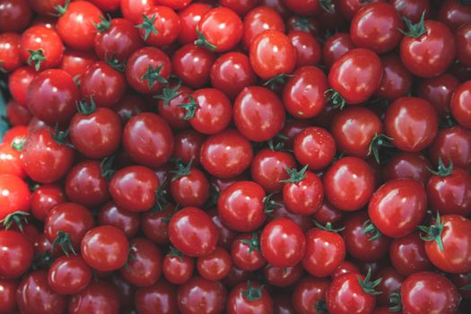 background from red ripe tomatoes grown without chemistry.