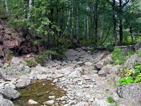 The Beloretsky tract. Nature is in the way of the Beloretsky tract. Roads and landscape.