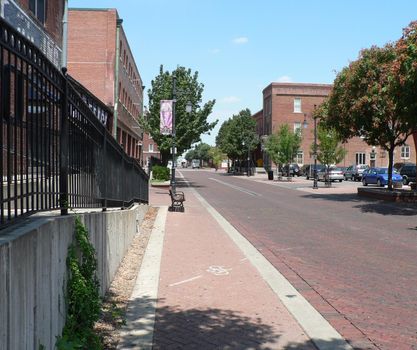 A view of a street in Wichita, Kansas