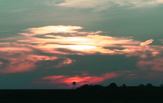 A sunset over Kansas
