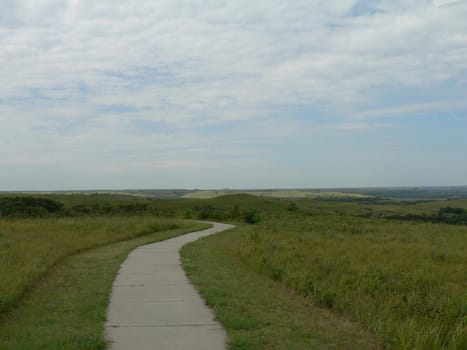 View of the Konza Prairie near Manhattan, Kansas