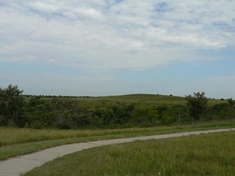 View of the Konza Prairie near Manhattan, Kansas