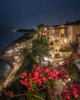 Crete Greece, Candia park village a luxury holiday village in Crete Greece by the ocean in traditional colors