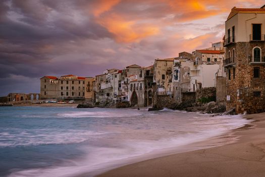 Cefalu, medieval village of Sicily island, Province of Palermo, Italy. Europe