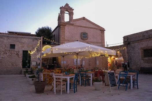 The picturesque village of Marzamemi, in the province of Syracuse, Sicily Italy