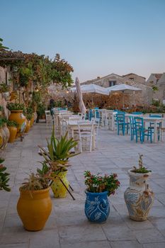 The picturesque village of Marzamemi, in the province of Syracuse, Sicily Italy