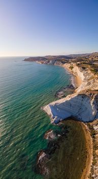 Sicilia Scala dei Turchi Stair of the Turks white coastline, Sicily Italy