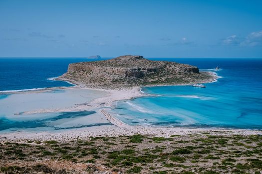 Balos Beach Cret Greece, Balos beach is on of the most beautiful beaches in Greece at the Greek Island Europe