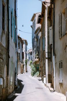 Valensole Provence France June 2020, streets of the colorful village of Valensole during summer. Europe