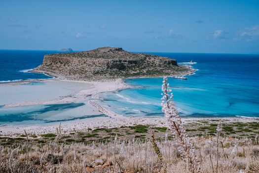 Balos Beach Cret Greece, Balos beach is on of the most beautiful beaches in Greece at the Greek Island Europe