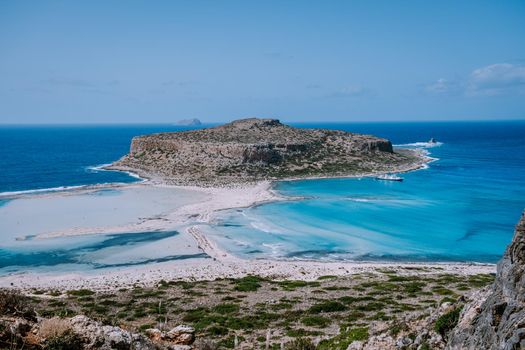 Balos Beach Cret Greece, Balos beach is on of the most beautiful beaches in Greece at the Greek Island Europe