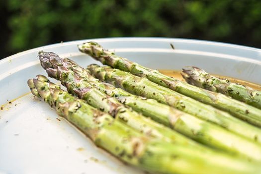 spiced asparagus bbq